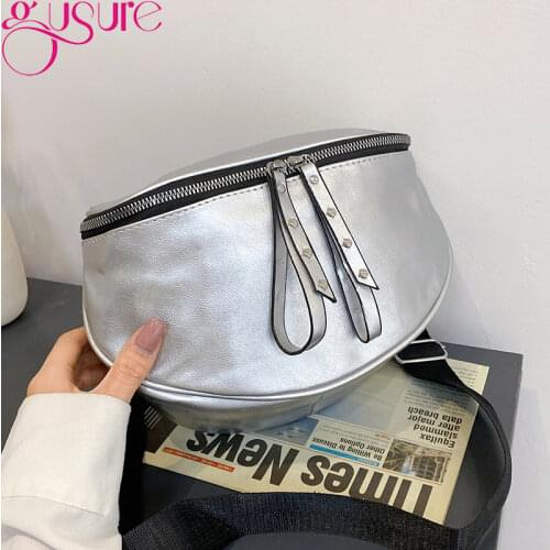 Gusure Soft PU Leather Crossbody Shoulder Bags for Women Fashion Shell Girls Messenger Bag Small Solid Color Handbags Bolsas