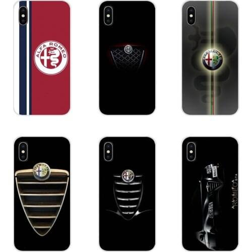 Super Car Alfa Romeo Logo Transparent Soft Shell Cases For Apple iPhone X XR XS 11Pro MAX 4S 5S 5C SE 6S 7 8 Plus ipod touch 5 6