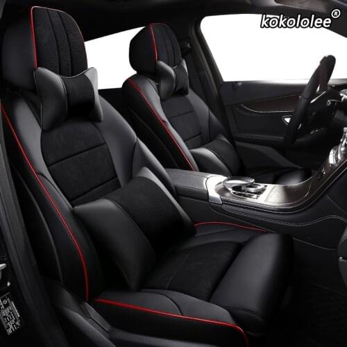Kokololee Auto Cloth car seat cover for Ford Kuga EDGE Explorer Mustang Ranger focus Mondeo Everest make custom Automobiles Seat