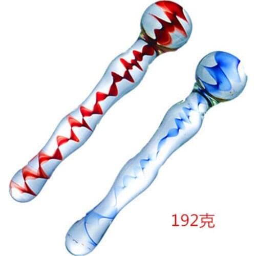 Inner Flower Glass Simulation Penis Female Male Sex Toys Fun Masturbation Anal Plug