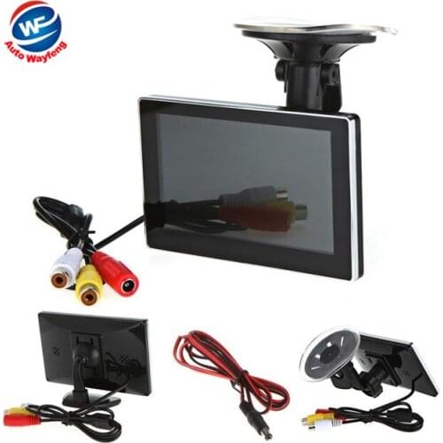 High Resolution 4.3" Color TFT 16:9 LCD Car Rearview Monitor for DVD VCD Camera VCR video Super Slim PAL/NTSC DC 12V