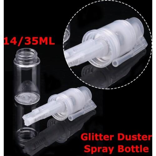 14/35 ML Portable Glitter Duster Spray Bottle Mist Dry Powder Dispenser for Sparkle Shimmer Cards Colorful Scrapbooking Making