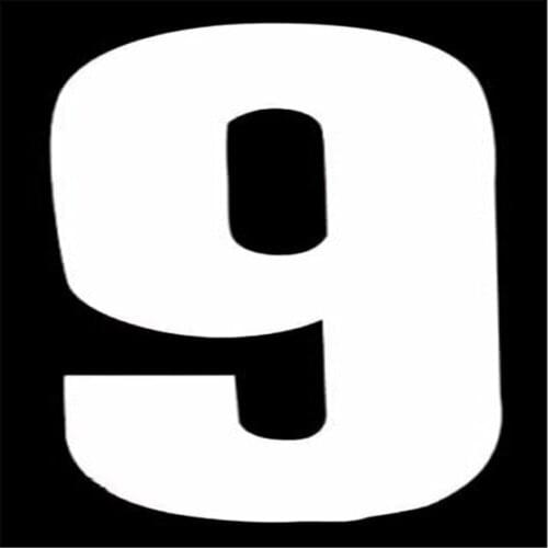 2 Pack Classic Designs Wheelie Bin Trash Can Dustbin Number Sign 17cm 0-9