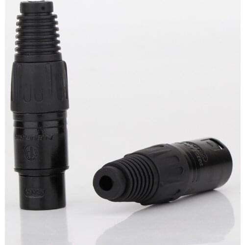 4Pcs XR1811 Gold Plated XLR 3 Pole Male to Female Connector Plug For DIY Cable