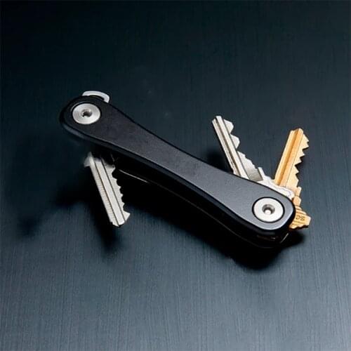 20 pcs Free shipping Smart key chain Mini Keychain Compact Key Decorative Holder Clip Home Storage Metal key Clip Aluminum Organ