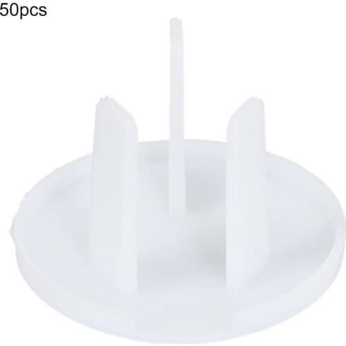 50 Pack Plastic Outlet Covers Safety Outlet Covers Infant Proofing Electrical Socket Outlet Plugs 3-Prong Child Proof For Kids