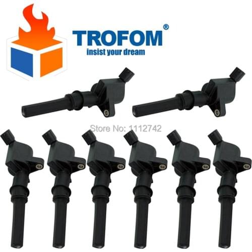 8 Pcs Ignition Coil For Ford E-150 E-250 E-350 E-450 E-550 F150 F250 F350 CROWN MUSTANG EXPEDITION LINCOLN MERCURY MG ROVER