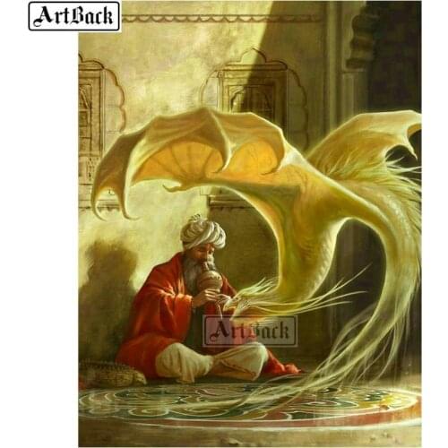 Diamond painting dragon portrait sticker full square / round dril animal crystal mosaic embroidery sticker home decoration