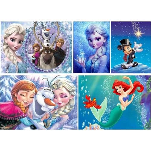 5D DIY Diamond Painting Disney Full Square/Round Diamond Embroidery Home Decor Cross Stitch Kits