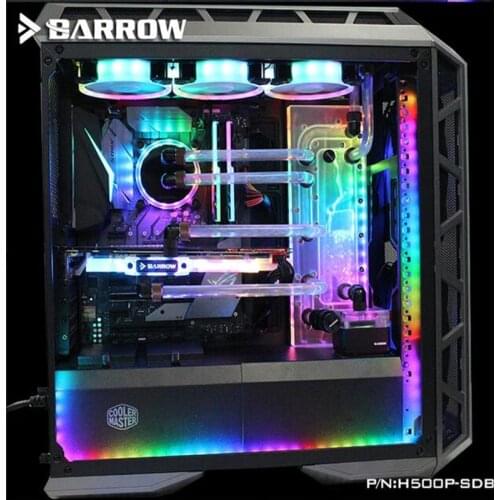 Barrow H500P-SDB V1, Waterway Boards For CoolerMaster H500P Case, For Intel CPU Water Block & Single GPU Building