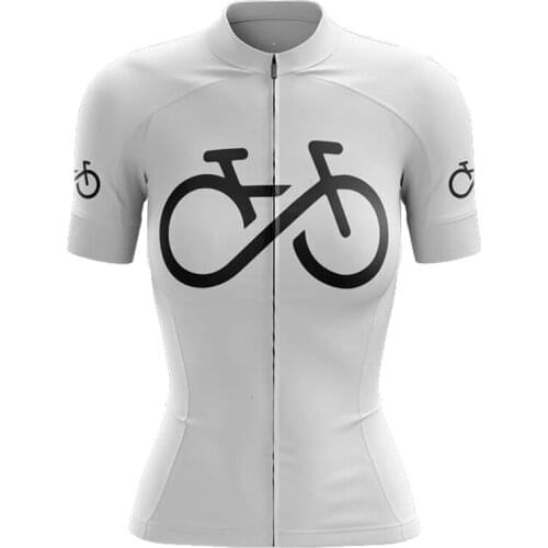 White Summer Cycling Jerseys Women 2022 Short Sleeve Ladies Bike Jersey Racing Profession Green Outdoor MTB Bicycle Shirts Tops