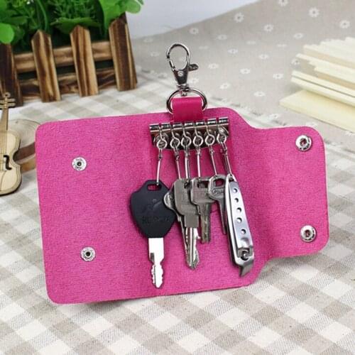 Big Sale! New Arrival Fashion Pu Leather Quality Brand New Fashion Style Solid Key Wallets Bag Car Housekeeper Holders