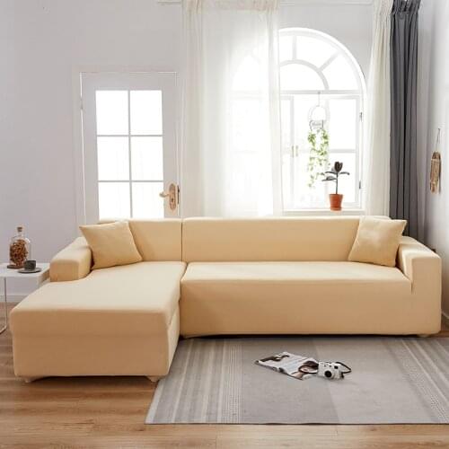 Sofa Cover Overlays For Corner Couch Cover Elastic Sofa Cover For Living Room Cushion Cover Corner L Shaped Chaise Longue Sofa