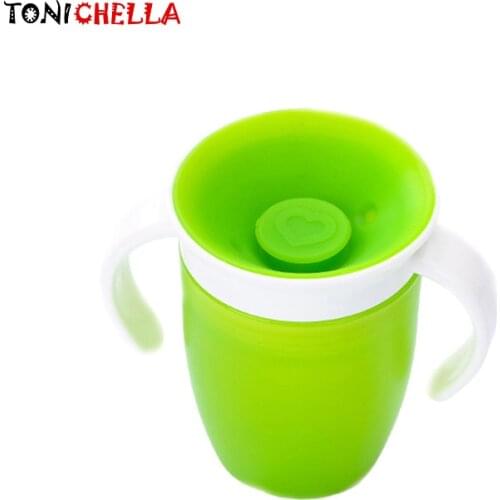 Baby Learning Drinking Cup 360 Kid Safe Silicone Degree Leak-Proof Bottle Magic Cups Toddler Drink Training Contaier T0744