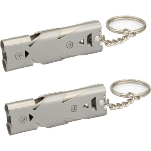 PHABULS Emergency Lifeguard Safety Whistle With Keychain For Hiking Boating Camping Hunting Fishing Training Dog To Stop Barking