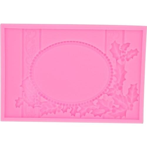 Sugarcraft European Vintage Frame Cake Fondant Mold Flower Relief Border Silicone Mold Candy Molds Cupcake Decorating 355