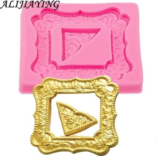 1Pcs Sugarcraft Frame silicone mold fondant mold cake decorating tools chocolate gumpaste mold D0530