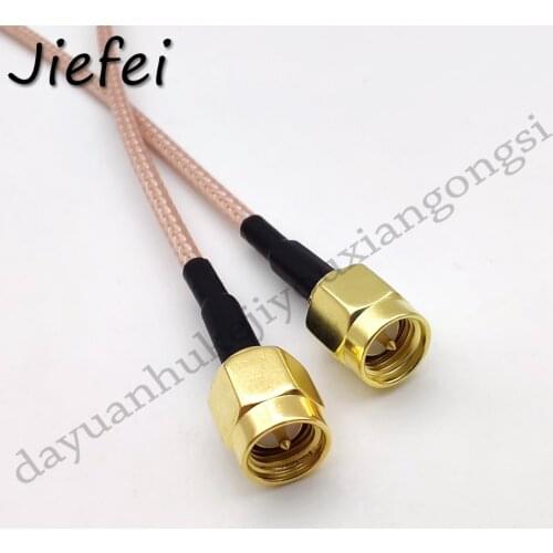 1Pcs Cable RG316 SMA male plug TO SMA male plug RF Pigtail Coax Jumper 10cm 15cm 30cm 50cm