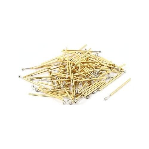 100 Pieces PM75-E 1.3mm Convex Tip Spring PCB Testing Contact Probes Pin