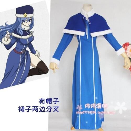 Fairy Tail Juvia Lockser Cosplay costume Anime custom any size