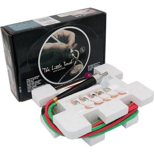 Mini Welding Gun Gas Torch Butane Burner Welding Tool Kit 6000 Degrees Fahrenheit Cordless Welding Gun Soldering Tool