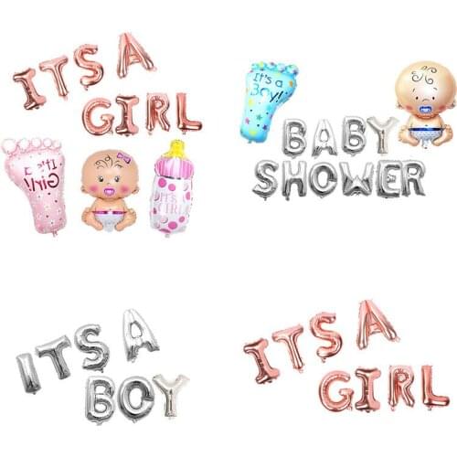 Gender Secret Balloon Boy Girl Party Balloon Set Birthday Party its a bay/girl decoration aluminum foil balloon wholesale