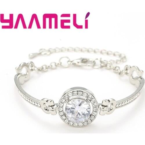 New Crystal Royal Style Punk Bangles Womens Jewelry Premium Bracelet Bride Love Jewelry Bracelet Wedding Gift Top Quality
