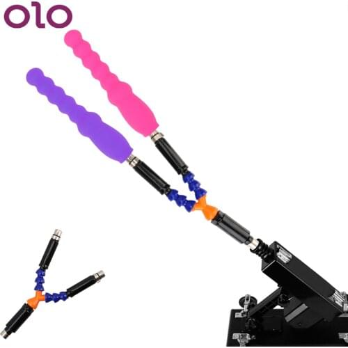 OLO Bent Tube Connector Double-headed Sex Machine Dildo Attachments Sex Toys For Women Female Masturbation Vibrator Accessories