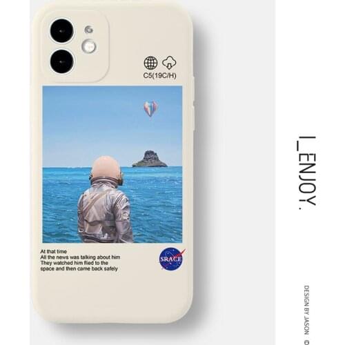 Official Original Soft Silicone Case for Apple iPhone 11 12 Pro MAX SE 2020 XR XS X 6 6s 7 8 Plus Shockproof Cute Phone Cover