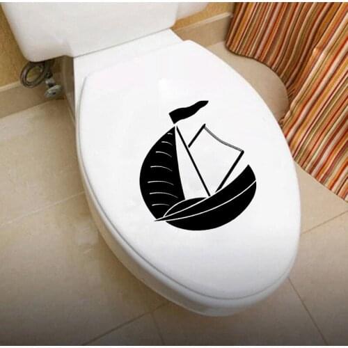 Sailing Boat Sport Fashion Home Decor Toilet Sticker Wall Decal Vinyl 6WS0245