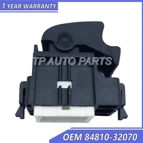 Passenger Side Rear Door Electric Window Lifter Control Switch OEM 84810-32070 8481032070 Compatible With Toyota