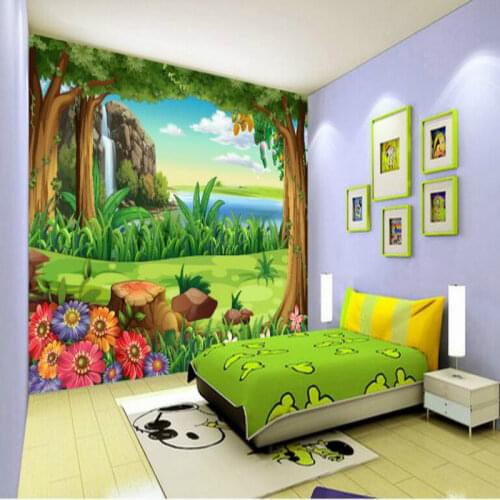 Customization backgrounds 3D wallpaper for walls 3d wallpaper murals photo silk for living room Cartoon children room decorat