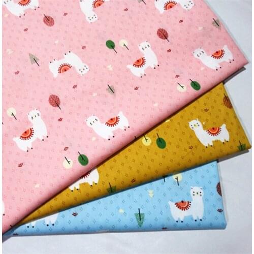 100%cotton Childrens Fabric Sale By Meter Household Furnishing Apparel Quilting Material Printed Sheep Home Decorations