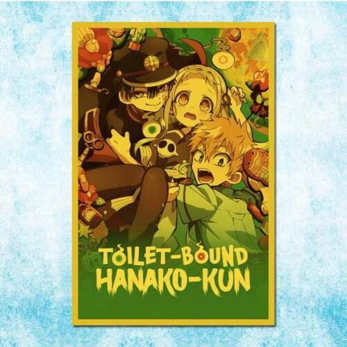 Retro Japanese Anime Poster Ground Bondage Boy Hanako-Kun Vintage Family Room Art Wall Decoration-005