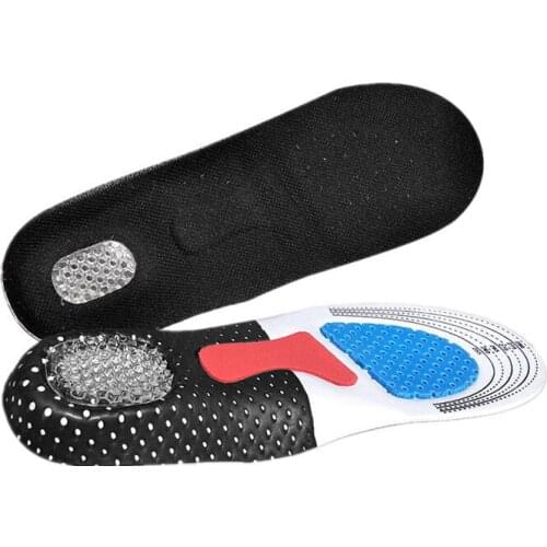 Silicone Gel Insoles Foot Care For Plantar Fasciitis Heel Spur Running Sport Shoes Insoles Shock Absorption Pads Men Women