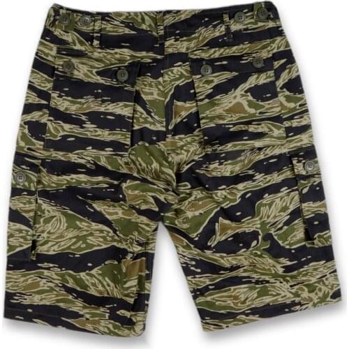 WWII WW2 Vietnam war U.S. Army tiger pattern tiger spot camouflage TCU Sport Shorts