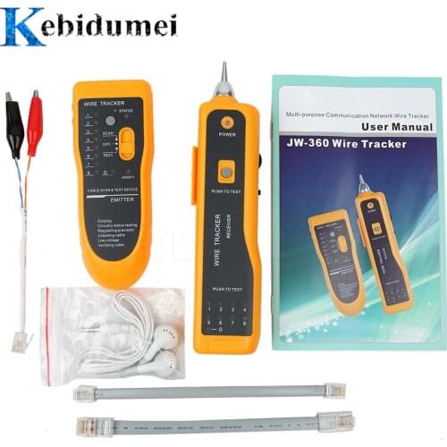 Kebidumei Network Cable Tester Ethernet LAN Line Finder Detector RJ11 RJ45 Cat5 Cat6 Telephone Wire Tracker Tracer Toner Newest