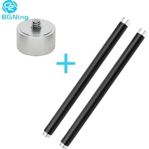 Carbon Fiber Extension Rod Bar Reach Pole Arm Converter Adapter for DJI osmo mobile 2/Smooth 4 Handheld Gimbal with 1/4" Thread