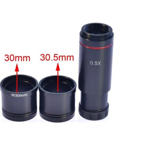 HAYEAR Video Microscope Camera 0.5X C-Mount Lens Adapter 23.2mm 30mm 30.5mm CCD CMOS Camera Adapter Digital Eyepiece Accessories