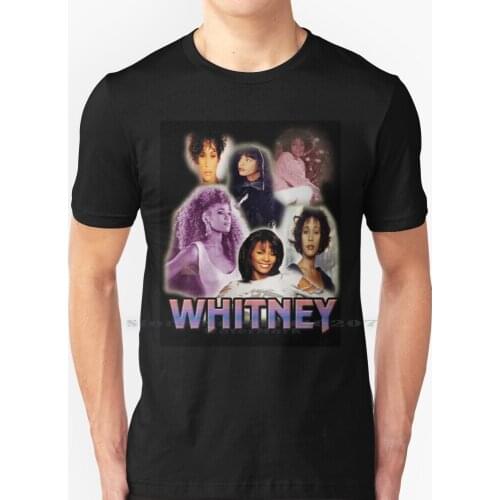 Vintage Whitney Houston Inspired 90s Vibe T Shirt 100% Pure Cotton Vintage Bootlegdesign Whitney
