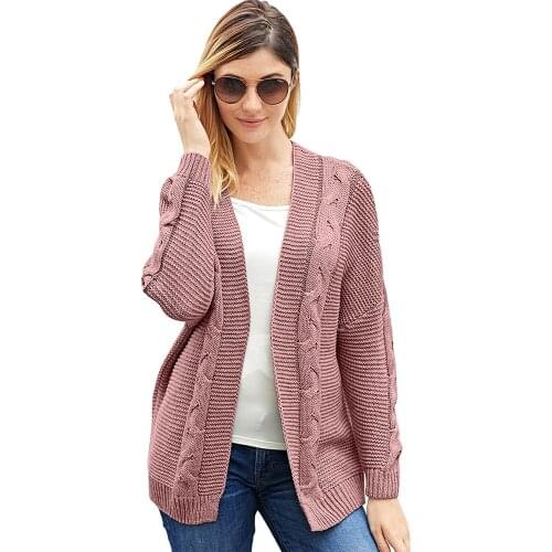Casual Sweater Women Long Sleeve Knit Sweaters Overcoat 2021 Autumn Winter Knitted Oversized Cardigan Jumpers Casual Warm Jacket