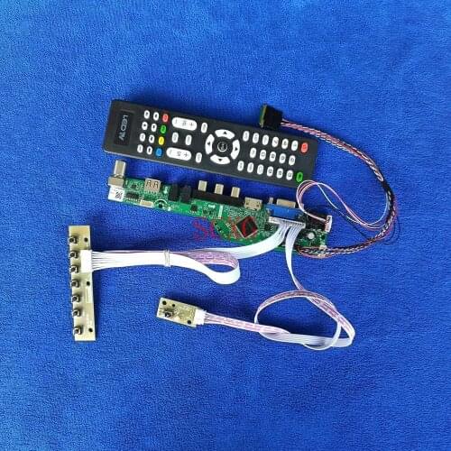 40 Pin LVDS Kit Screen drive board HDMI-compatible USB AV VGA Fit LTN156AT02-D01/D09/F01/J01/L01/P01/W01 1366*768 LCD/LED Analog