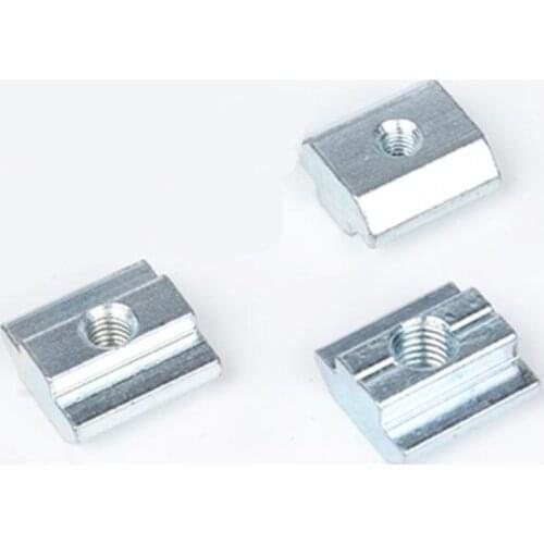 50pcs 45-M5 T sliding nut hammer slide nut Block 45-m5 Square Nut M5 Nuts for 4545 series Aluminum profile Fasten connector