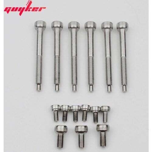 6 Pcs String Lock Screws, 3 Pcs Locking Nut Screws and 6 Pcs Saddle Mounting Screws for FR Tremolo System Bridge Electric Guitar