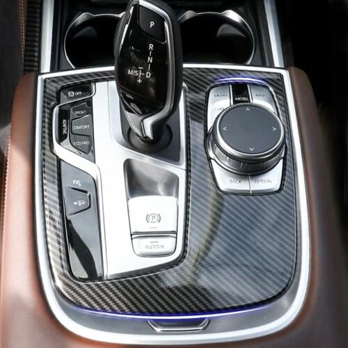 Car ABS Chrome Center Control Gear Shift Panel Frame Cover Sticker Trim For BMW 7 Series G11 G12 2016 2017 2018 2019 2020