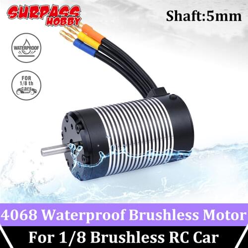 SURPASS HOBBY 4068 Brushless Motor Waterproof Motors Sensoreless 2650KV 2050KV 1900KV 1700KV 1400KV Rocket 1/8 Rc Car TRAXXAS