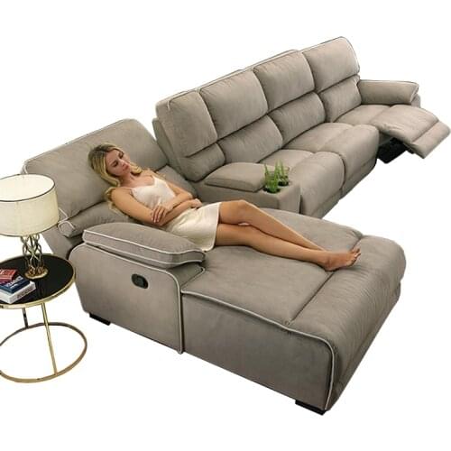 Fabric sectional sofa electric recliner Living Room Sofa set furniture alon couch puff asiento muebles de sala canape sofa cama