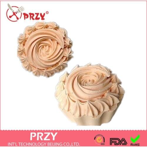 DIY Sell Hot 3D Flower Shaped Silicone Mold Fondant Cake Decoration Mold Ice Cream Candle Mold Handmade Soap Mold Moulds PRZY