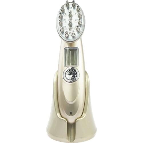 Electric Laser Hair Growth Comb Infrared Massage Comb RF Nano Anti Hair Loss Brush Red Light EMS Vibration Massage Hair Brush