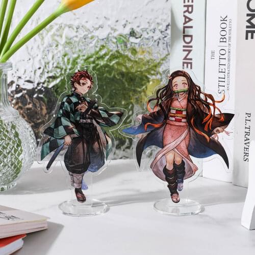 Anime Demon Slayer Kimetsu No Yaiba Kamado Tanjirou Nezuko Kanawo Zenitsu Inosuke Giyuu Figure Acrylic Stand Model Toys